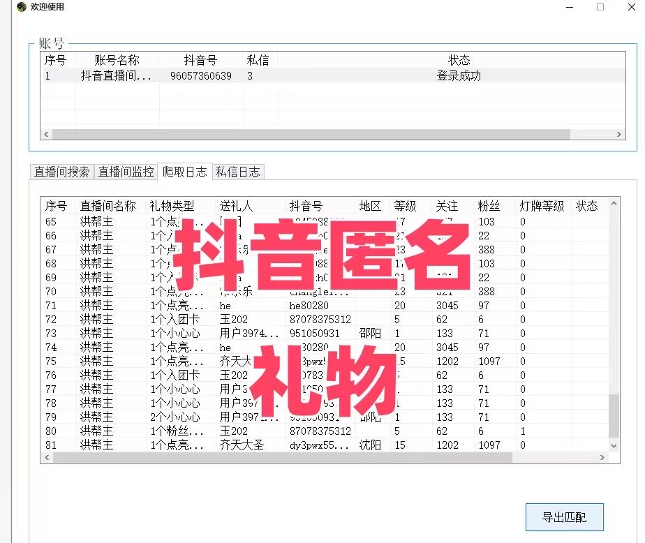 抖音匿名礼物-战狼创富社