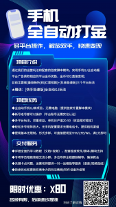 【手机全自动打金】独家玩法，可矩阵操作，小白轻松上手-战狼创富社